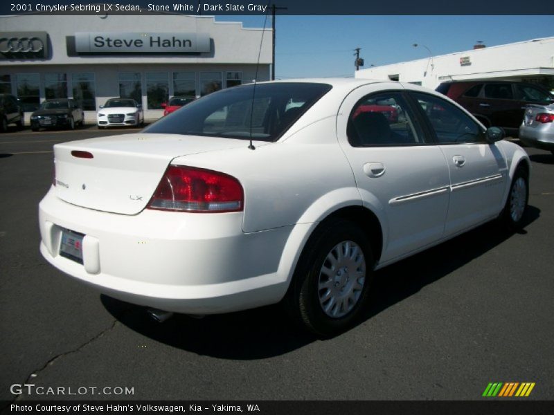 Stone White / Dark Slate Gray 2001 Chrysler Sebring LX Sedan