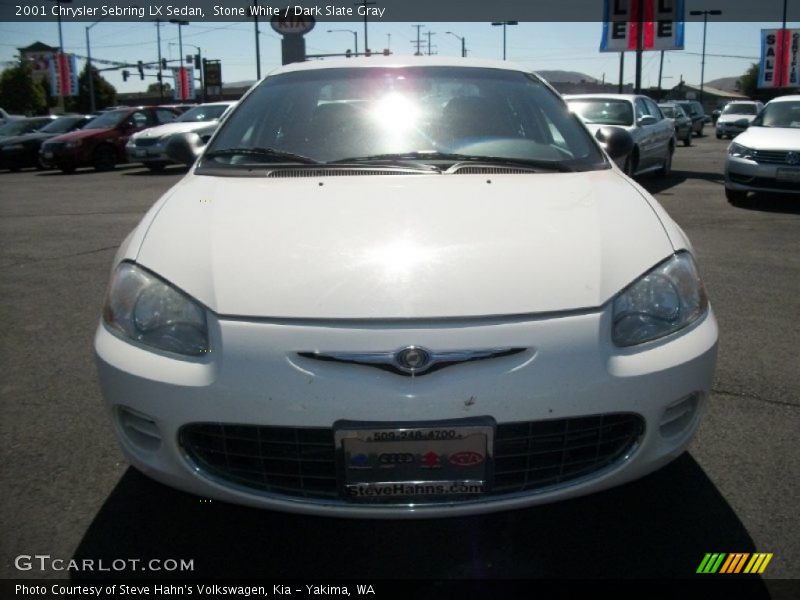 Stone White / Dark Slate Gray 2001 Chrysler Sebring LX Sedan