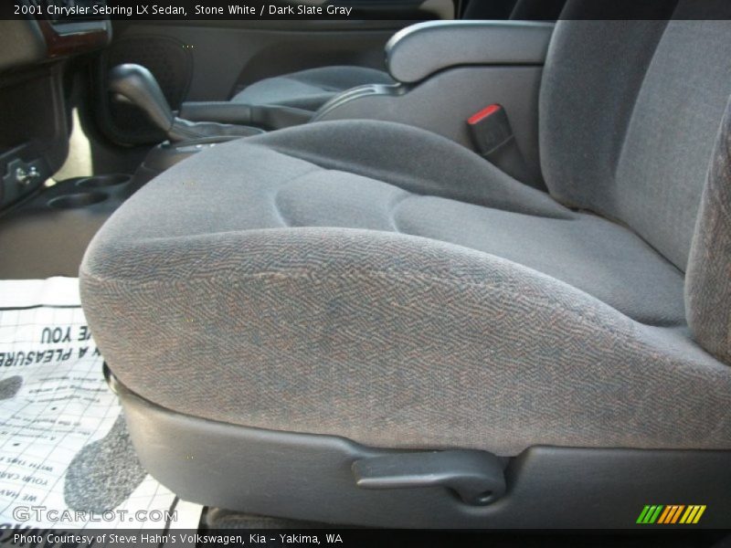 Stone White / Dark Slate Gray 2001 Chrysler Sebring LX Sedan