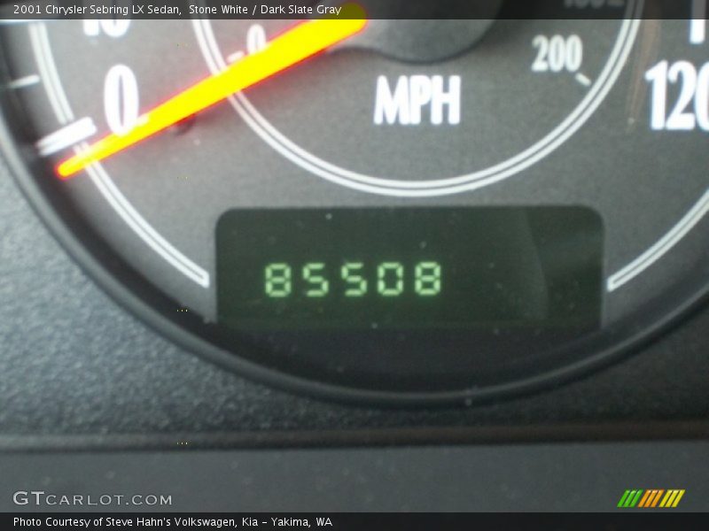 Stone White / Dark Slate Gray 2001 Chrysler Sebring LX Sedan