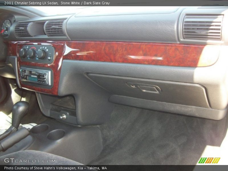 Stone White / Dark Slate Gray 2001 Chrysler Sebring LX Sedan