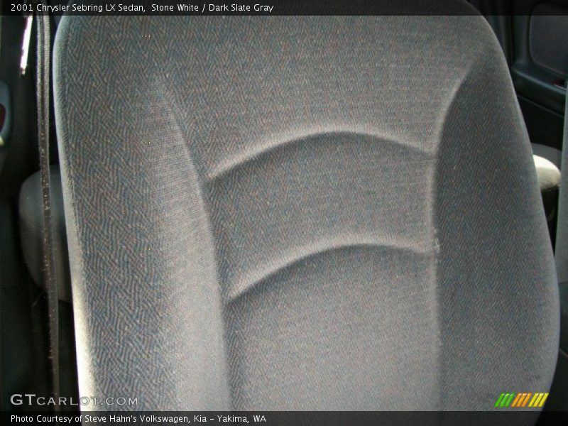 Stone White / Dark Slate Gray 2001 Chrysler Sebring LX Sedan