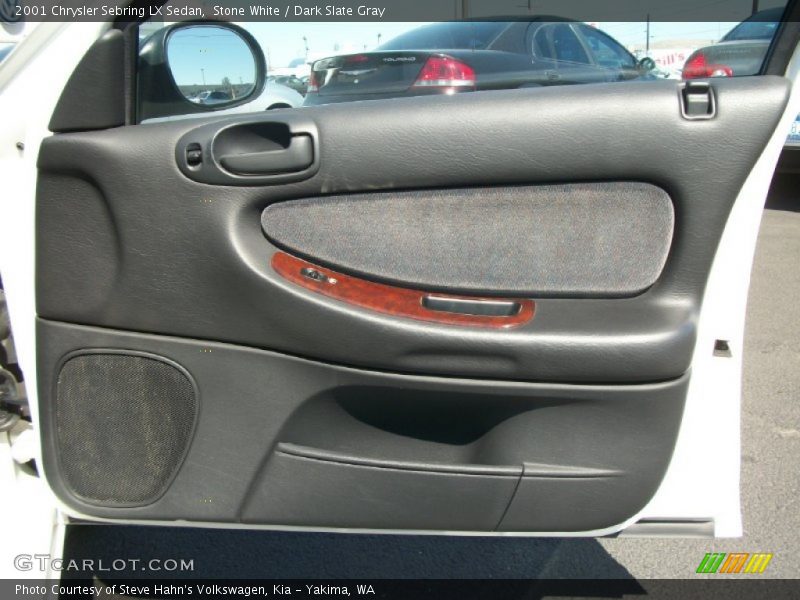 Stone White / Dark Slate Gray 2001 Chrysler Sebring LX Sedan