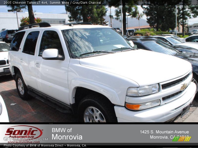 Summit White / Gray/Dark Charcoal 2005 Chevrolet Tahoe LT 4x4