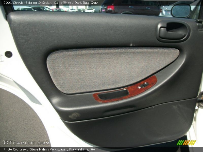 Stone White / Dark Slate Gray 2001 Chrysler Sebring LX Sedan