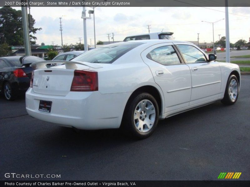 Stone White / Dark Slate Gray/Light Graystone 2007 Dodge Charger