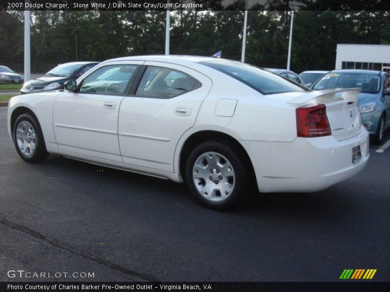 Stone White / Dark Slate Gray/Light Graystone 2007 Dodge Charger