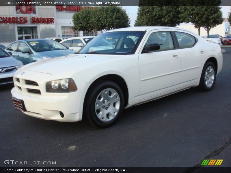 Stone White / Dark Slate Gray/Light Graystone 2007 Dodge Charger