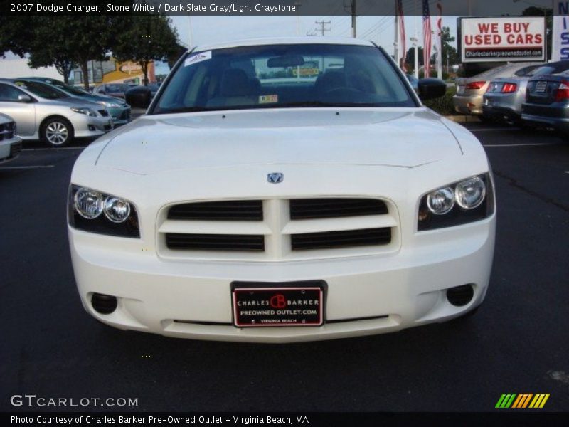Stone White / Dark Slate Gray/Light Graystone 2007 Dodge Charger
