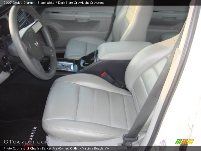 Stone White / Dark Slate Gray/Light Graystone 2007 Dodge Charger