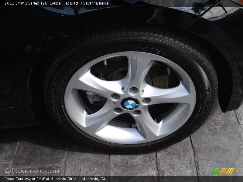 Jet Black / Savanna Beige 2011 BMW 1 Series 128i Coupe