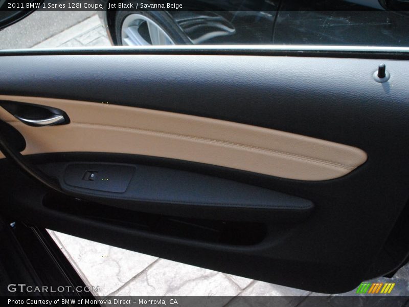 Jet Black / Savanna Beige 2011 BMW 1 Series 128i Coupe