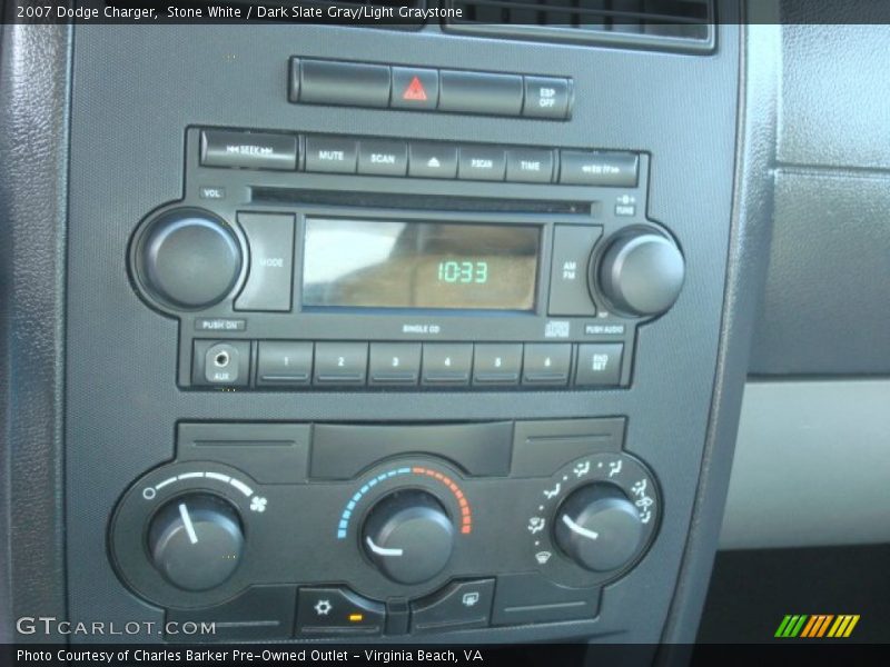 Stone White / Dark Slate Gray/Light Graystone 2007 Dodge Charger