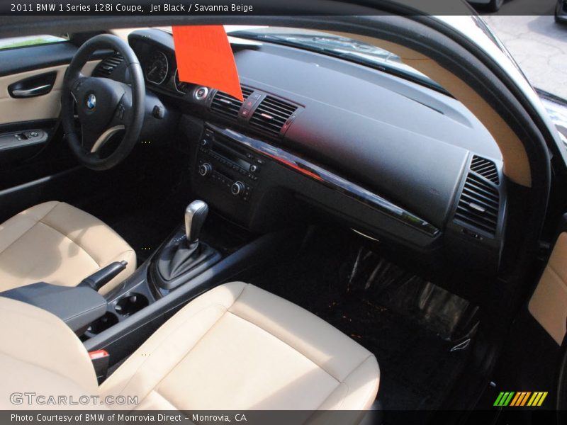 Jet Black / Savanna Beige 2011 BMW 1 Series 128i Coupe