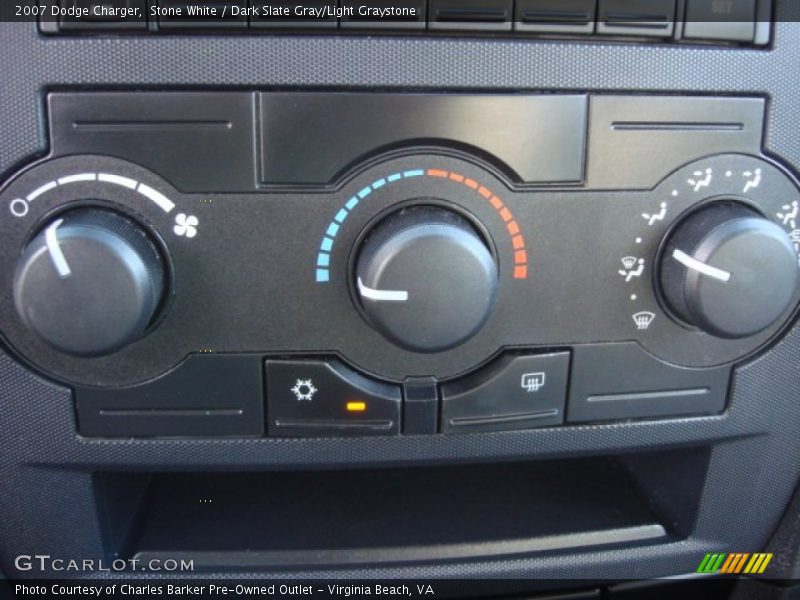 Stone White / Dark Slate Gray/Light Graystone 2007 Dodge Charger