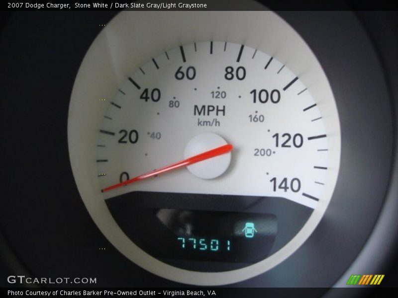 Stone White / Dark Slate Gray/Light Graystone 2007 Dodge Charger
