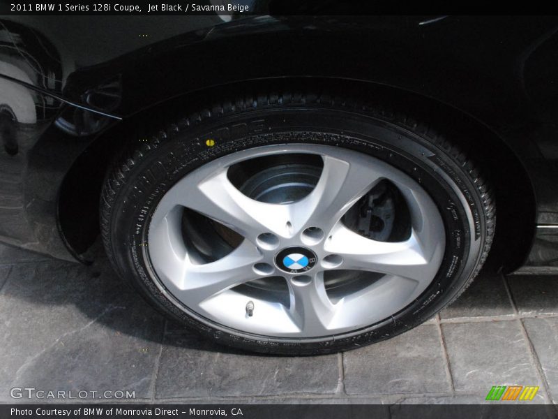 Jet Black / Savanna Beige 2011 BMW 1 Series 128i Coupe