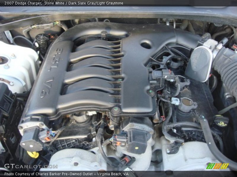 Stone White / Dark Slate Gray/Light Graystone 2007 Dodge Charger