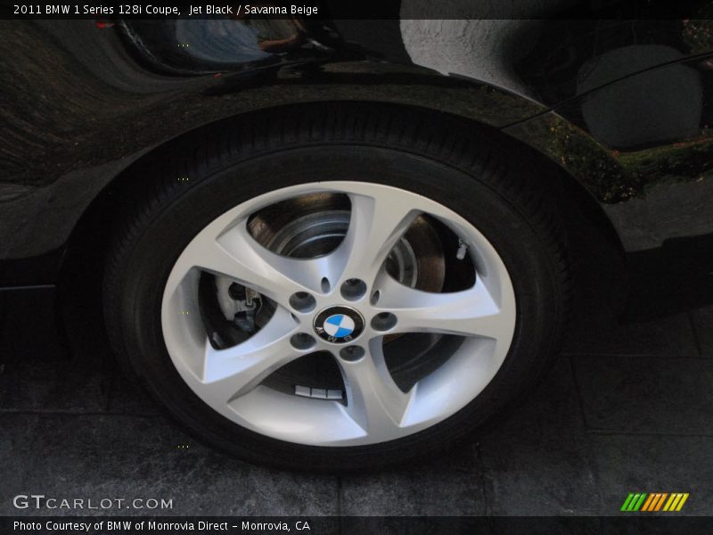 Jet Black / Savanna Beige 2011 BMW 1 Series 128i Coupe