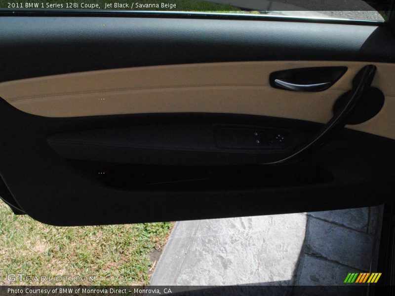 Jet Black / Savanna Beige 2011 BMW 1 Series 128i Coupe