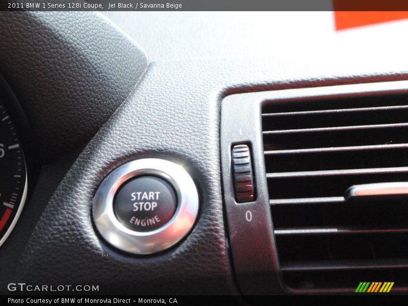 Jet Black / Savanna Beige 2011 BMW 1 Series 128i Coupe