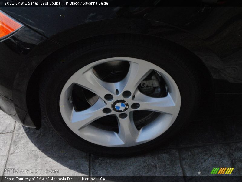 Jet Black / Savanna Beige 2011 BMW 1 Series 128i Coupe