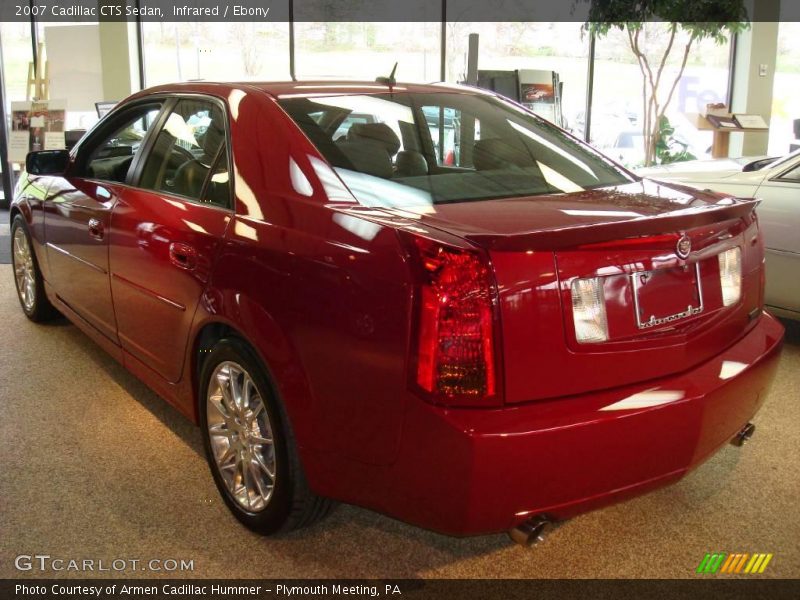 Infrared / Ebony 2007 Cadillac CTS Sedan