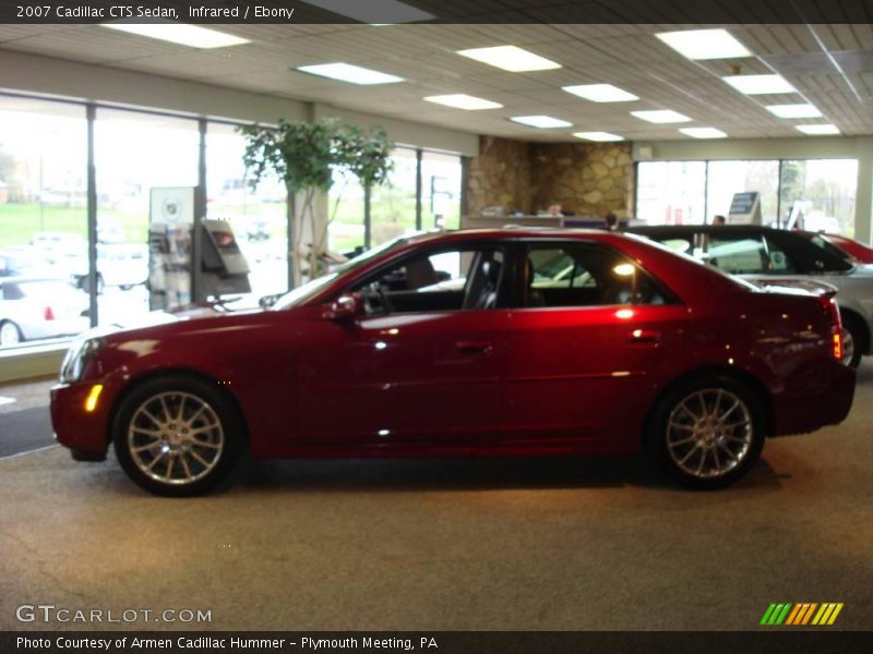 Infrared / Ebony 2007 Cadillac CTS Sedan