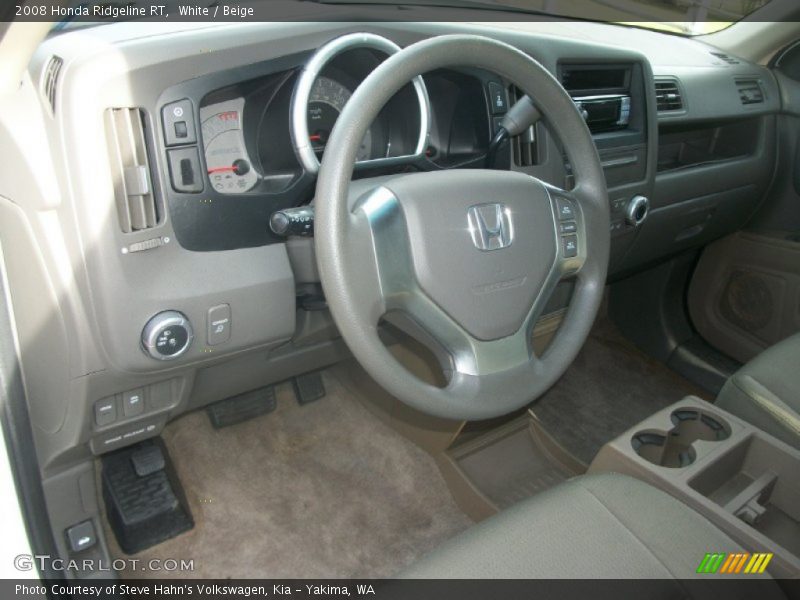 White / Beige 2008 Honda Ridgeline RT