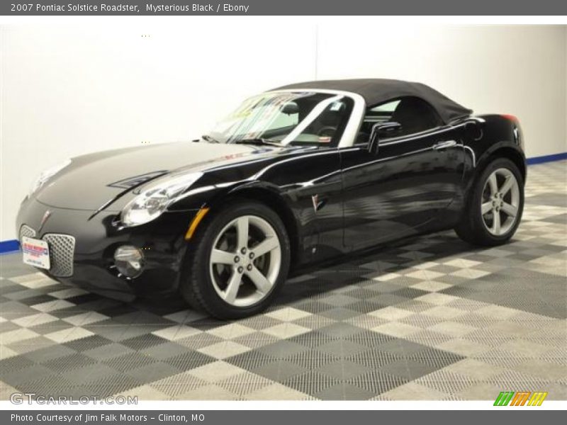 Mysterious Black / Ebony 2007 Pontiac Solstice Roadster