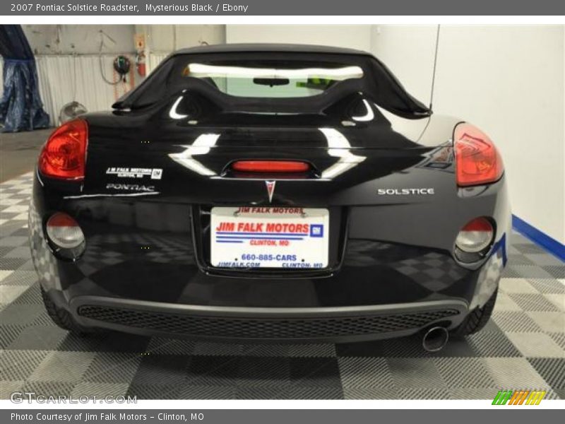Mysterious Black / Ebony 2007 Pontiac Solstice Roadster