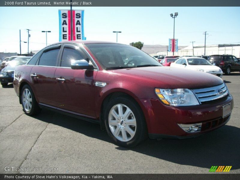 Merlot Metallic / Black 2008 Ford Taurus Limited