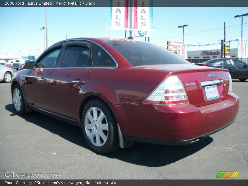 Merlot Metallic / Black 2008 Ford Taurus Limited