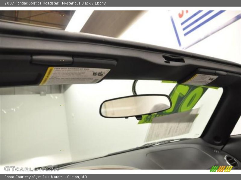 Mysterious Black / Ebony 2007 Pontiac Solstice Roadster