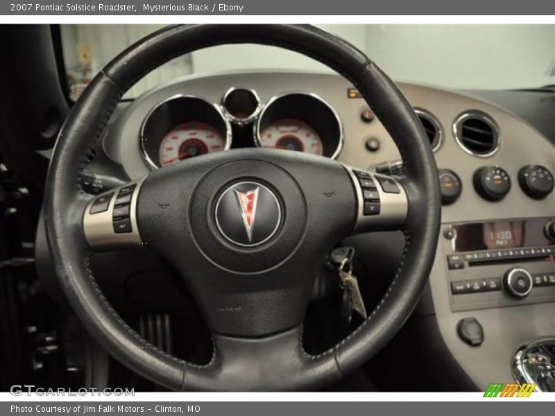 Mysterious Black / Ebony 2007 Pontiac Solstice Roadster
