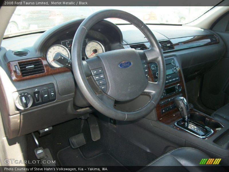 Merlot Metallic / Black 2008 Ford Taurus Limited