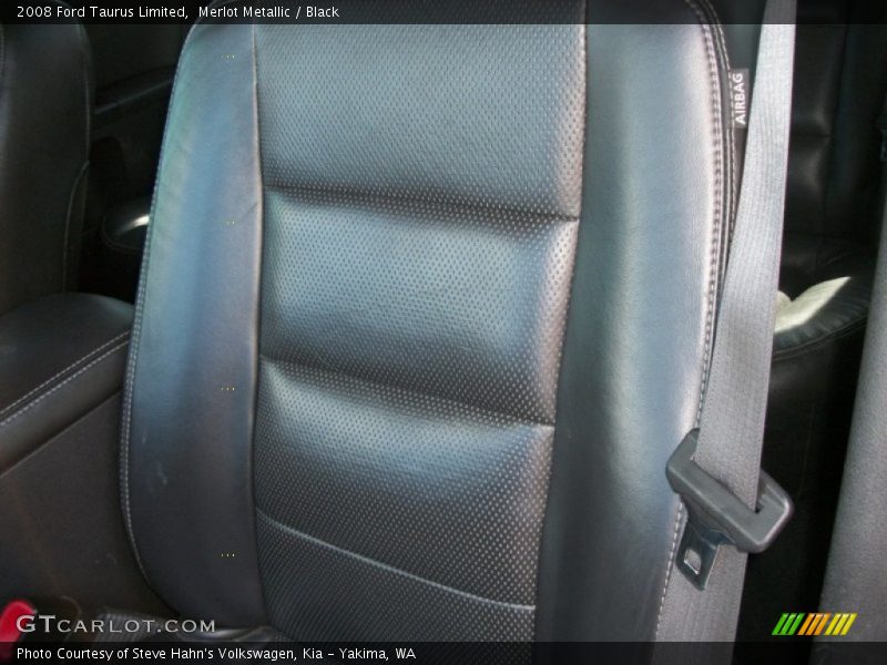 Merlot Metallic / Black 2008 Ford Taurus Limited