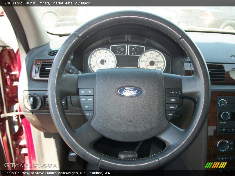 Merlot Metallic / Black 2008 Ford Taurus Limited