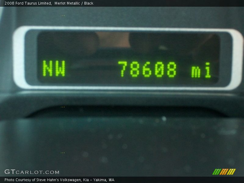 Merlot Metallic / Black 2008 Ford Taurus Limited