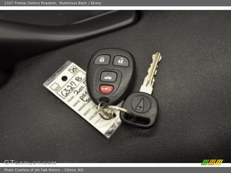 Mysterious Black / Ebony 2007 Pontiac Solstice Roadster