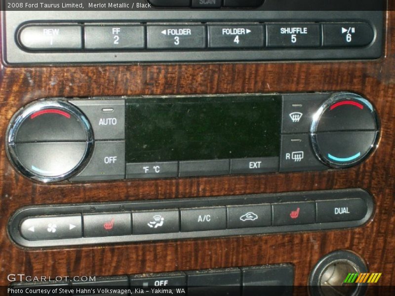 Merlot Metallic / Black 2008 Ford Taurus Limited