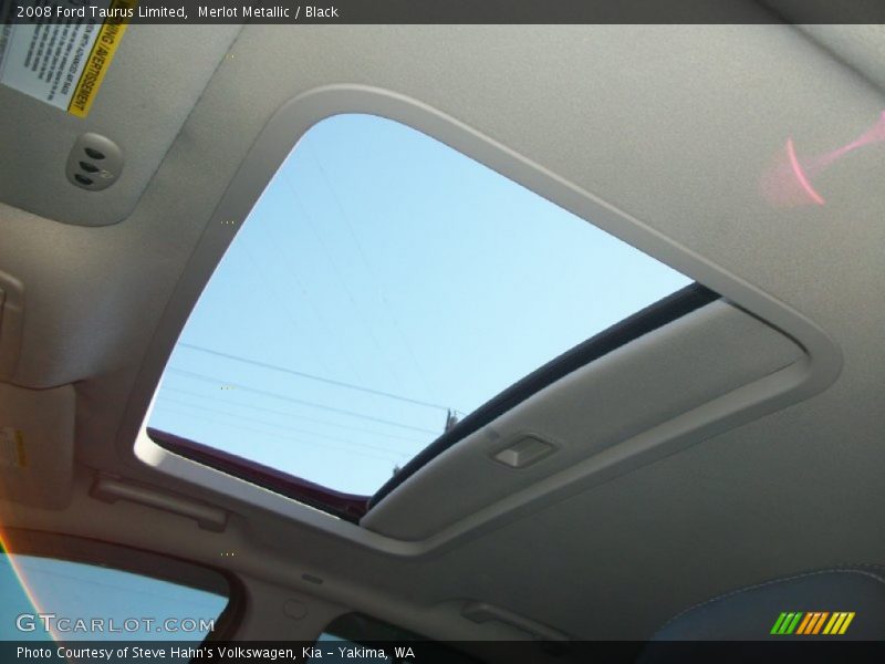 Merlot Metallic / Black 2008 Ford Taurus Limited
