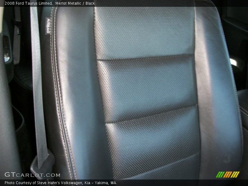 Merlot Metallic / Black 2008 Ford Taurus Limited