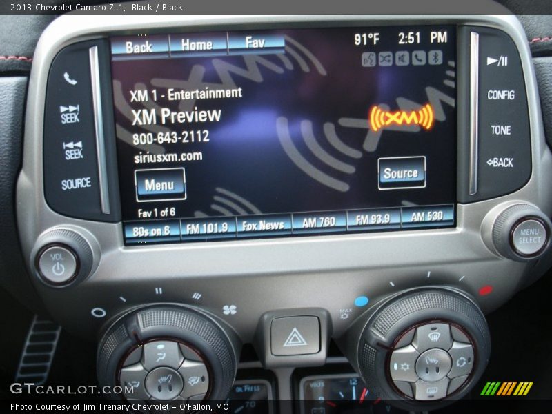 Controls of 2013 Camaro ZL1