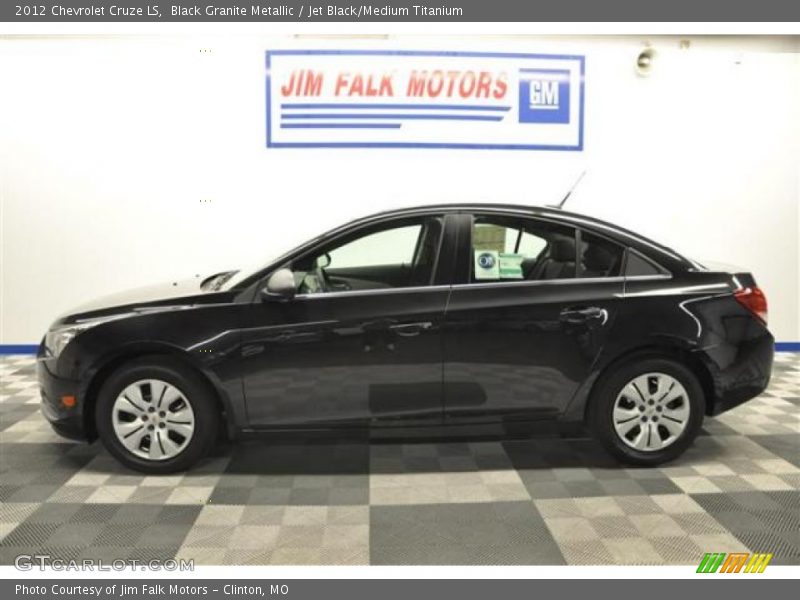 Black Granite Metallic / Jet Black/Medium Titanium 2012 Chevrolet Cruze LS