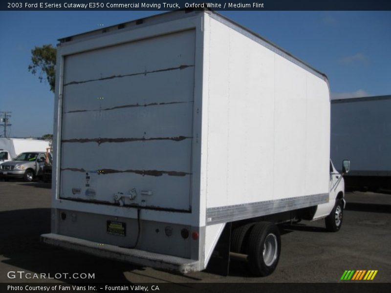 Oxford White / Medium Flint 2003 Ford E Series Cutaway E350 Commercial Moving Truck