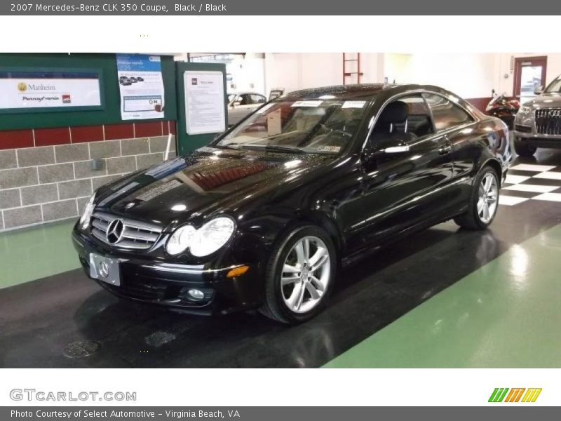 Black / Black 2007 Mercedes-Benz CLK 350 Coupe