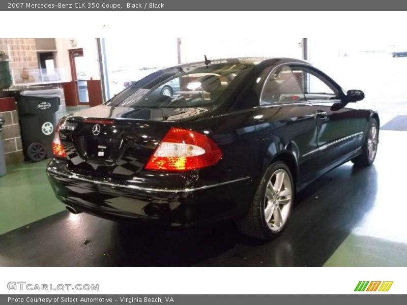 Black / Black 2007 Mercedes-Benz CLK 350 Coupe