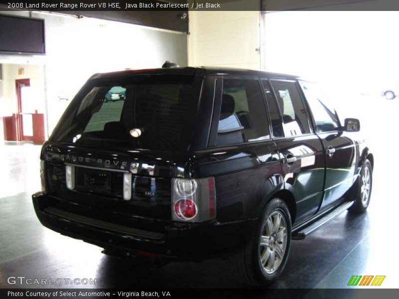 Java Black Pearlescent / Jet Black 2008 Land Rover Range Rover V8 HSE