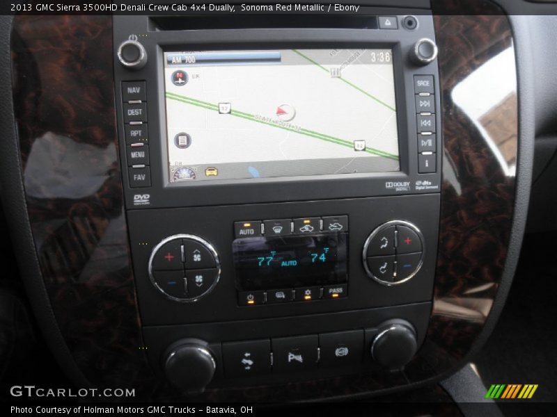 Sonoma Red Metallic / Ebony 2013 GMC Sierra 3500HD Denali Crew Cab 4x4 Dually
